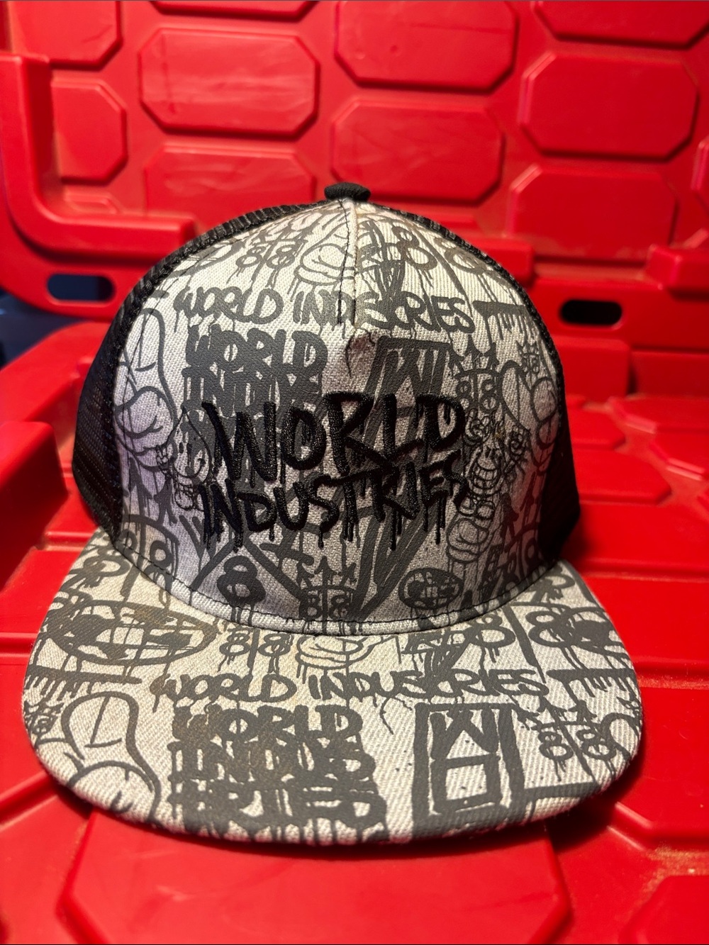 New with tags World Industries Graffiti All-Over Print Trucker Hat